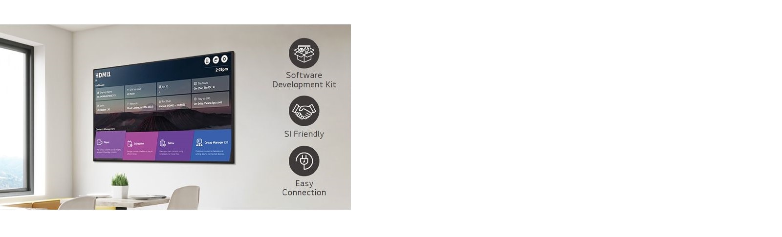 A number of tasks can be done at the same time with the intuitive GUI.