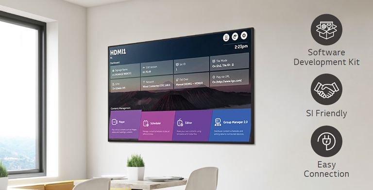 A number of tasks can be done at the same time with the intuitive GUI.