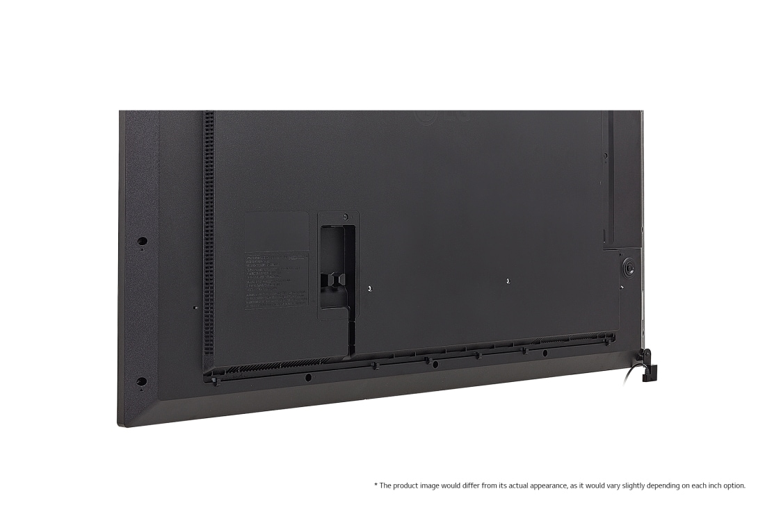 LG UHD Standard Signage, Close-up image of bottom left corner (* The product image would differ from its actual appearance, as it would vary slightly depending on each inch option.), 55UM5N-H, thumbnail 14