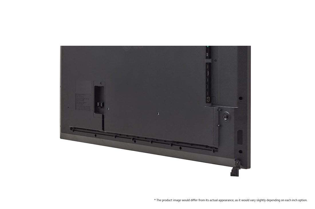 LG UHD Signage Display, Close-up image of bottom right corner (* The product image would differ from its actual appearance, as it would vary slightly depending on each inch option.), 43UM5N-E, thumbnail 13