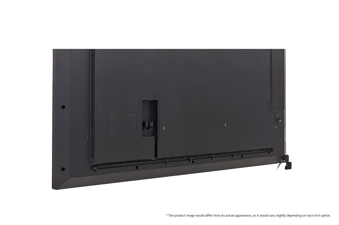 LG UHD Signage Display, Close-up image of bottom left corner (* The product image would differ from its actual appearance, as it would vary slightly depending on each inch option.), 43UM5N-E, thumbnail 14