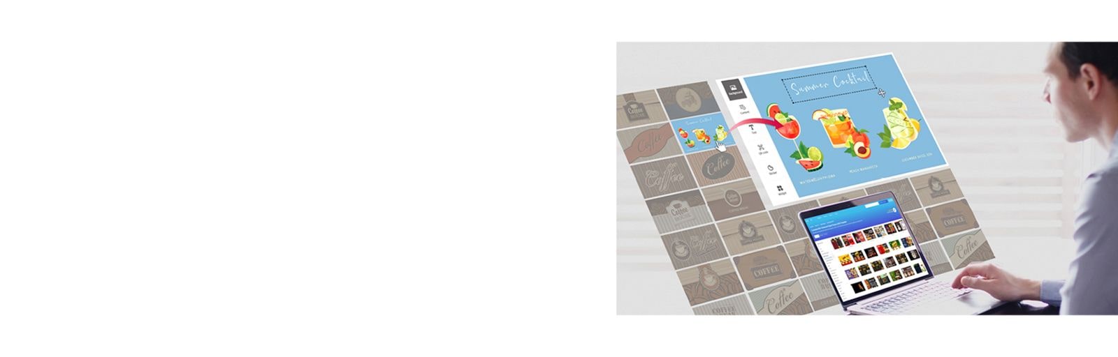 Partner content is being utilized to compose the content intended for playback on the signage.