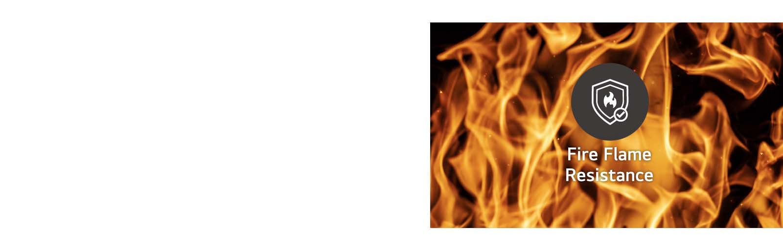 The UP5Q-E is designed to be flame-resistant.