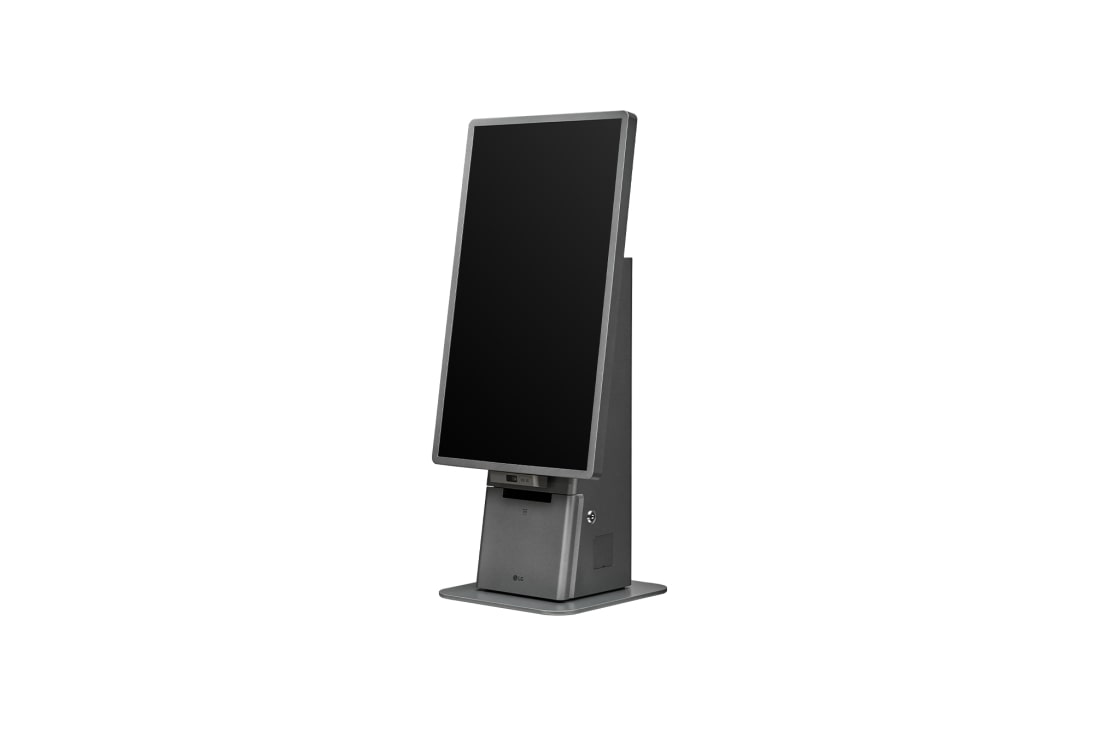 LG Kiosk, -45 degree side view (Portrait mode, Counter-Top), 27KC3P-M, thumbnail 4