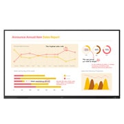 LG Interactive Digital Board, Front view with infill image, 86TR3BQ, thumbnail 1