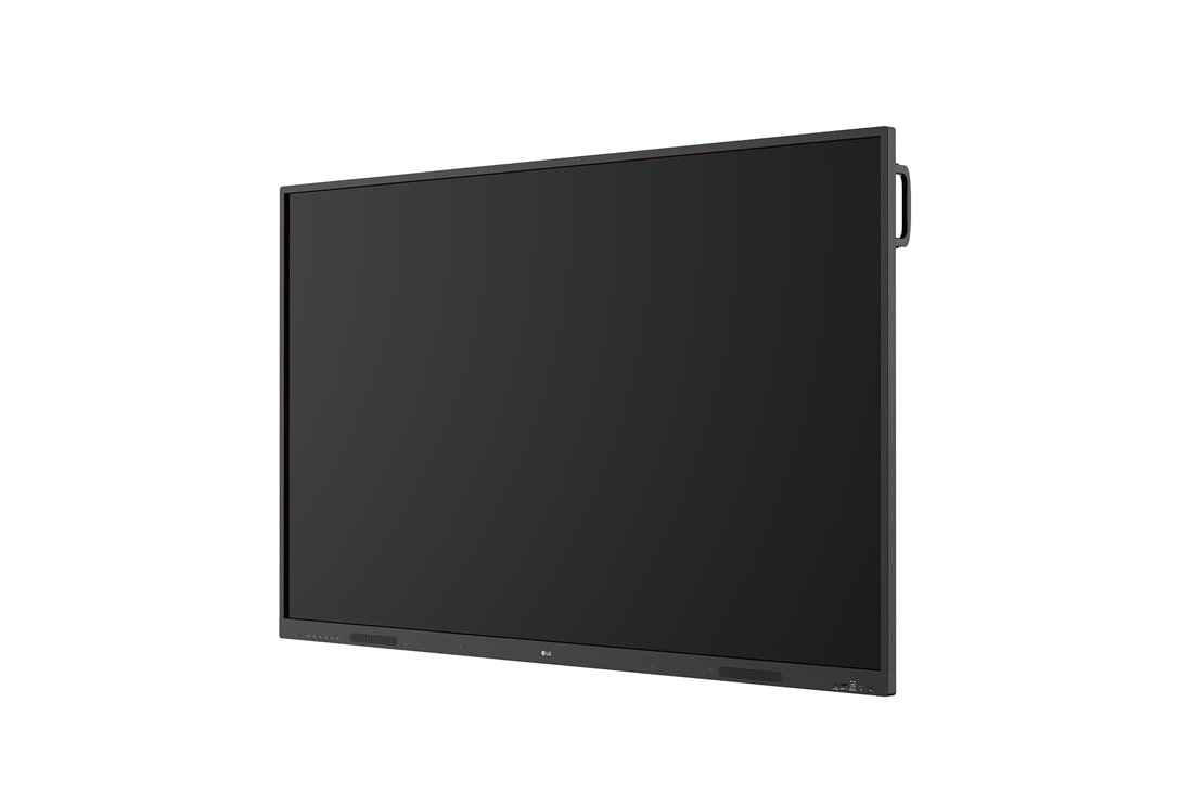 LG Interactive Digital Board, -45 degree side view, 75TR3BQ, thumbnail 3