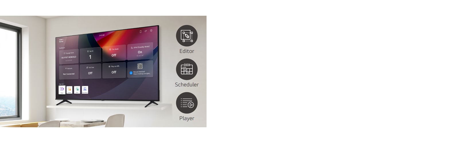 A number of tasks can be done at the same time with the intuitive GUI.