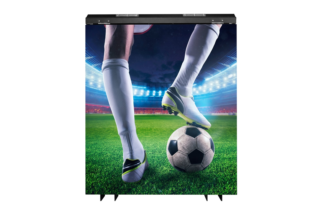 LG Outdoor Ribbon Board LED, Front view with infill image, GREF100