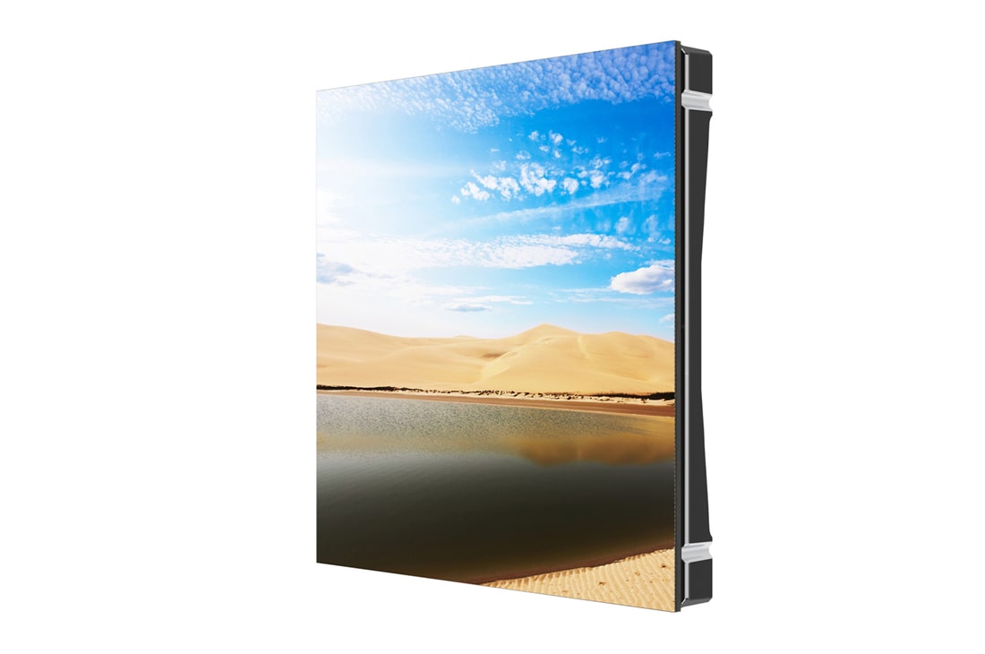 LG Floor LED Display for Virtual Production, -45 degree side view with infill image, LFCL039