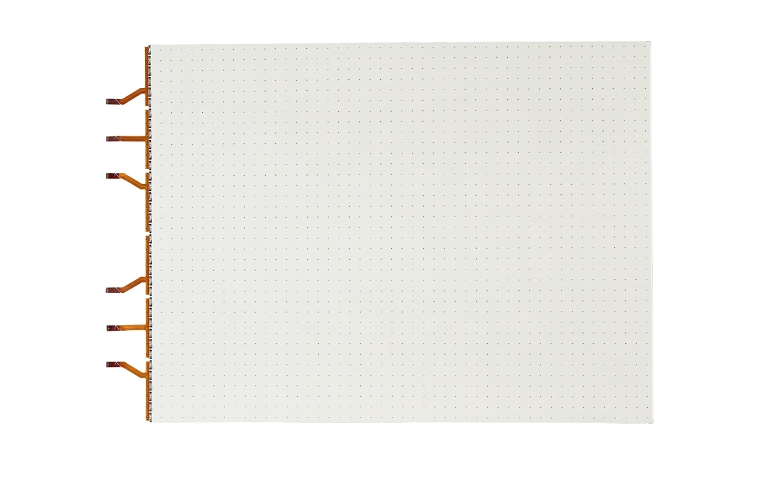 LG Transparent LED Film with a Smaller LED Package Size, Front view, LTAK140-GV