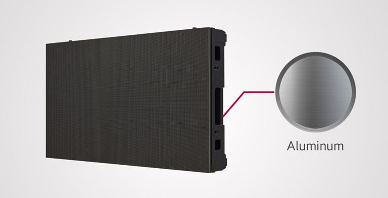 The frame of LSBE is composed of aluminum.