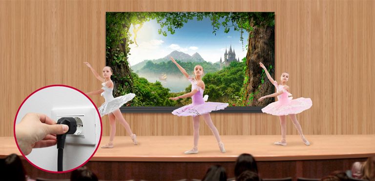 To describe that the LABB can be simply connected to a power supply, it shows the power connection part.