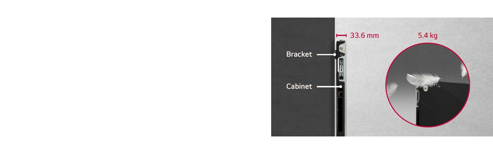 The LSCD series cabinet is designed with an ultra-slim depth and a lightweight build.