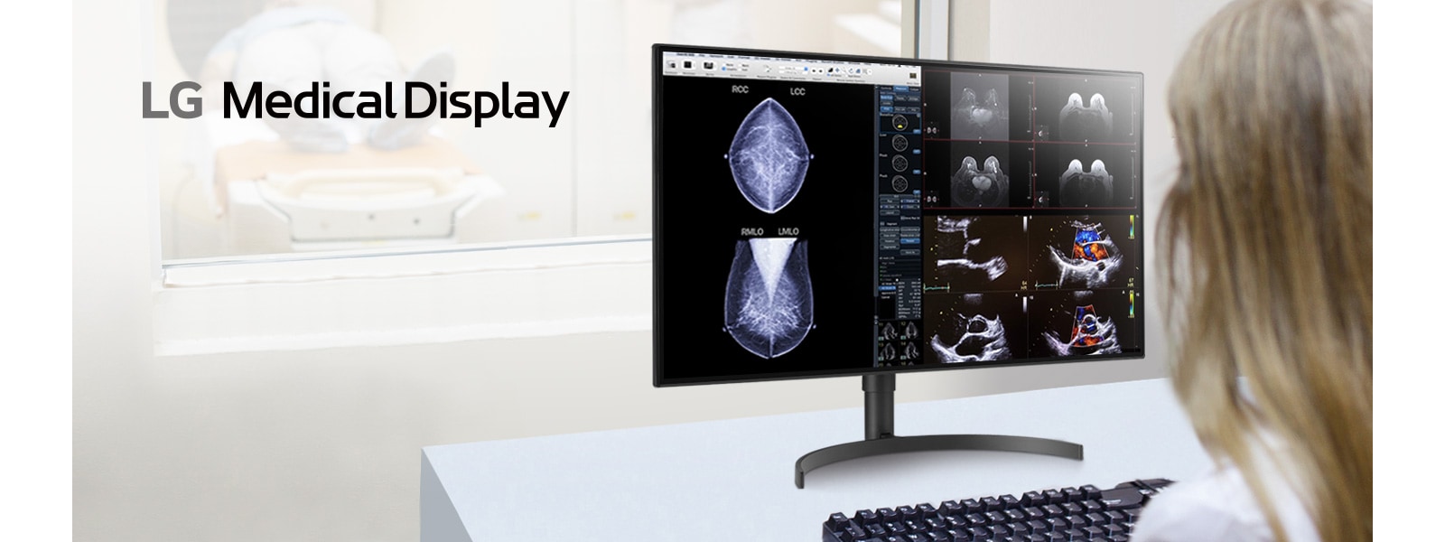 Doctor can check the diagnostic medical images quickly and conveniently using LG Medical Display.