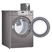 LG 7.3 cu.ft Standard Capacity Dryer, -15 degree side open view, GIANT DRYER, thumbnail 4