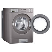 LG 9.0 cu.ft Large Capacity Dryer, -15 degree side open view, TITAN DRYER, thumbnail 4