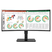 LG 34'' UltraWide™ QHD Curved Monitor, Front view, 34BN77C, thumbnail 1