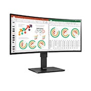 LG 34'' UltraWide™ QHD Curved Monitor, +15 degree side view, 34BN77C, thumbnail 3