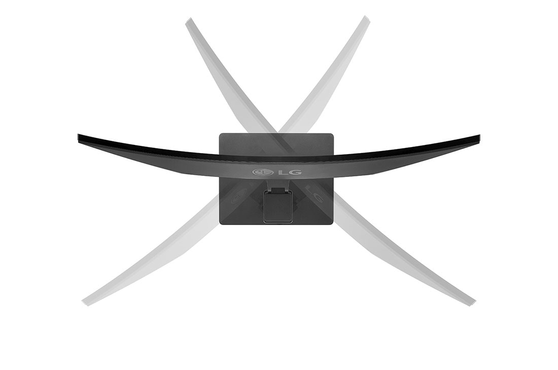 LG 34'' UltraWide™ QHD Curved Monitor, Top view of monitor swivel adjustments, 34BN77C, thumbnail 10