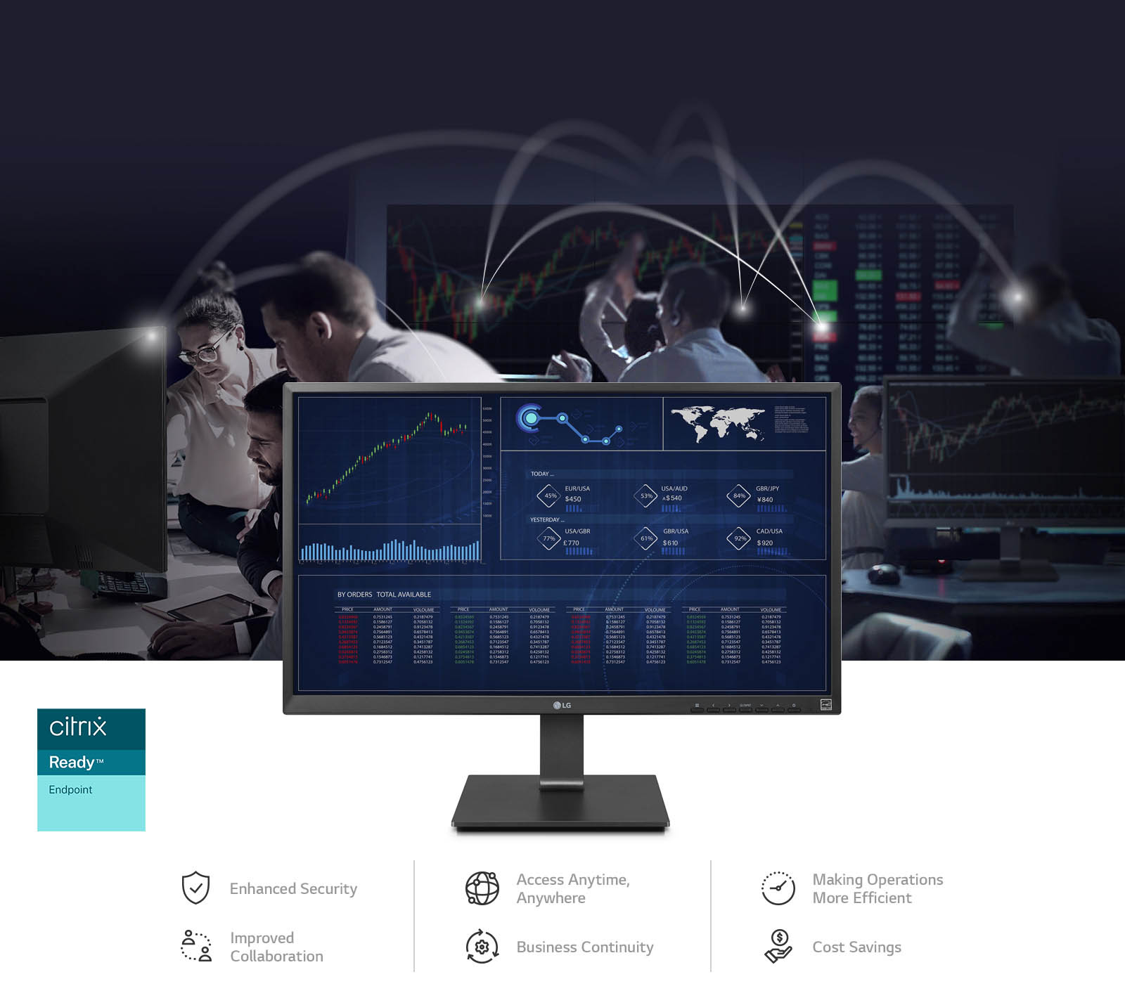 With Cloud computing, you can expect  Enhanced Security, Access Anytime, Anywhere, Making Operations More Efficient, Improved Collaboration, Business Continuity and Cost Savings.