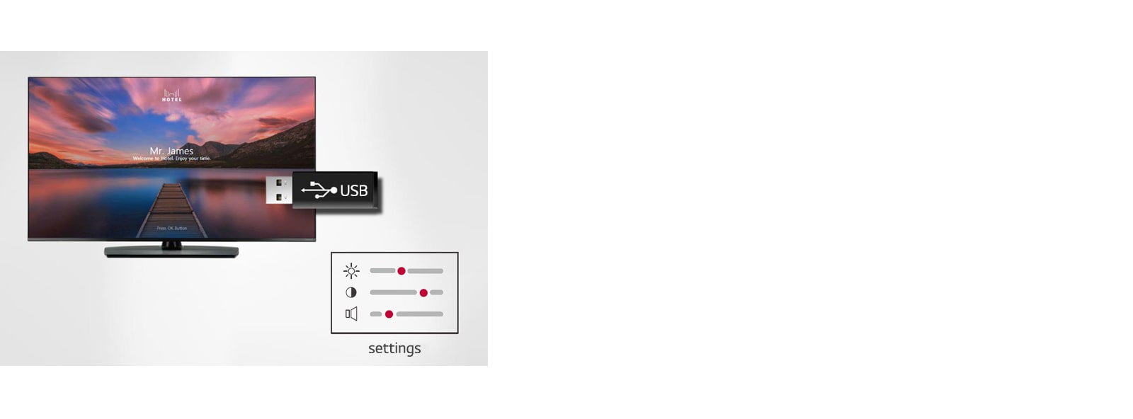 A USB which cloned another TV's setting is helping to make setting up a TV. 