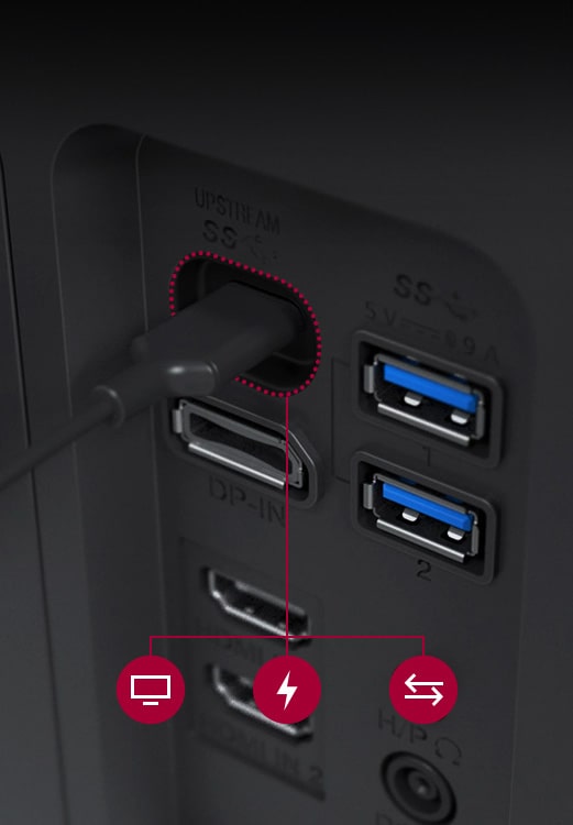 USB Type-C™ offrant un transfert de données et une alimentation jusqu'à 96 W.