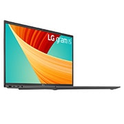 LG gram 15'' Ultra-lightweight with FHD IPS Anti glare Display and Intel® Evo 13th Gen. Processors, +30 degree side view and cover open, 15Z90R, thumbnail 6