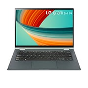 LG gram 2in1 Ultra-Lightweight with 14” 16:10 Anti-glare Display and Intel® Evo 13th Gen. Processors, Front view, 14T90R, thumbnail 1
