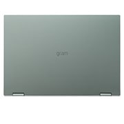 LG gram 2in1 Ultra-Lightweight with 14” 16:10 Anti-glare Display and Intel® Evo 13th Gen. Processors, Top view with the cover closed, 14T90R, thumbnail 14
