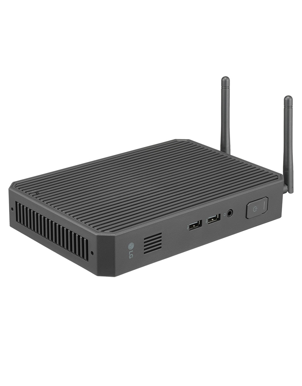 LG Desktop Thin Client, +15 degree side view, CQ601W