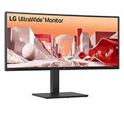 LG 34'' UltraWide QHD Curved IPS Monitor with USB Type-C™, +15 degree side view, 34BA75QE, thumbnail 2