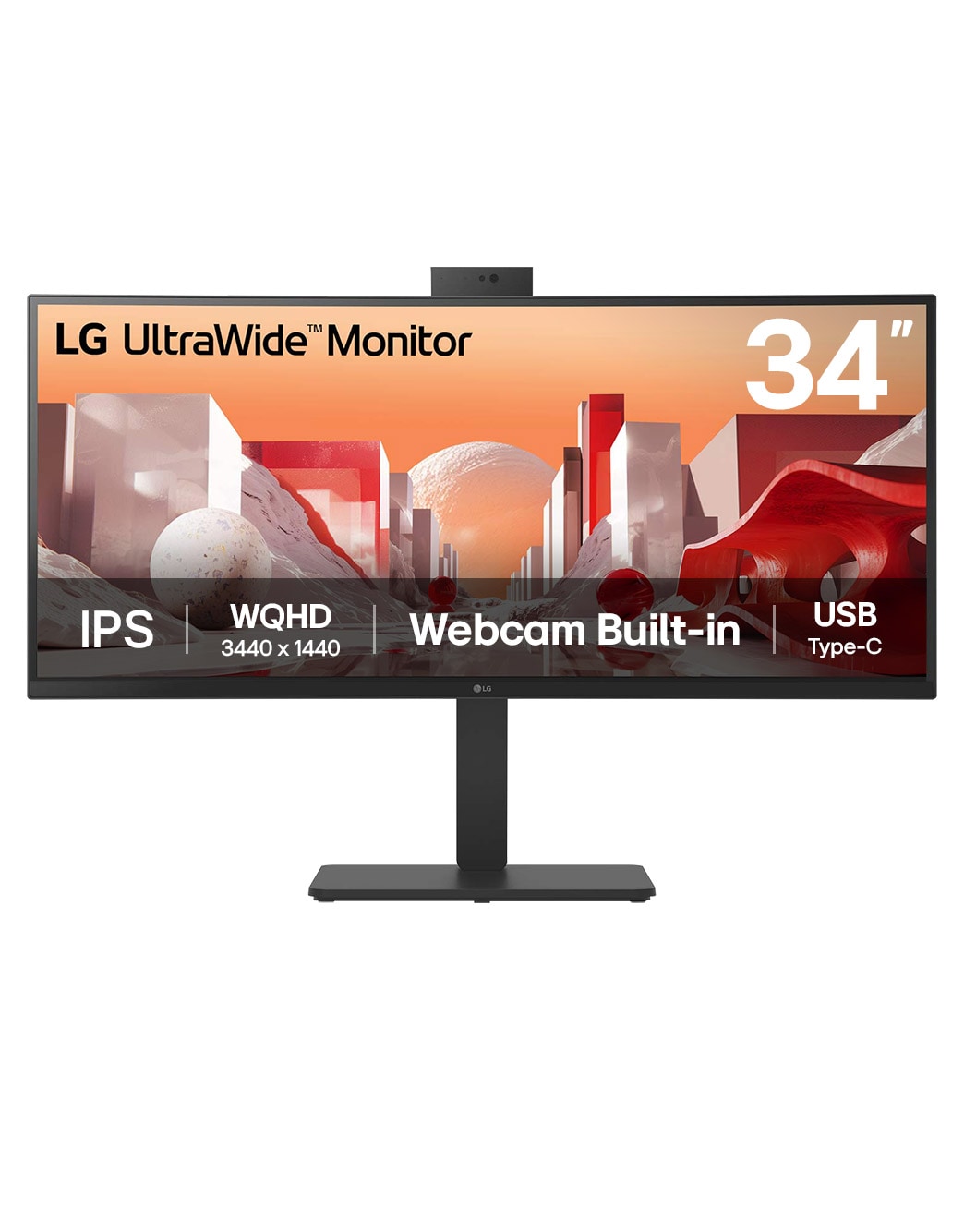 34'' UltraWide QHD Curved IPS Monitor with Built-in FHD webcam and USB Type-C™ - 34BA85QE | LG Global Business 34'' UltraWide QHD Curved IPS Monitor with Built-in FHD webcam and USB Type-C™ - 34BA85QE | LG Global Business