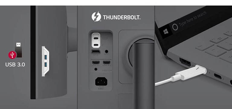 Thunderbolt™ 4 and Multi Ports offering easy control and connectivity.