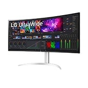 LG 39.7'' Curved UltraWide® 5K2K Nano IPS Monitor with Thunderbolt™ 4 Connectivity, -15 degree side view, 40BP95C, thumbnail 2