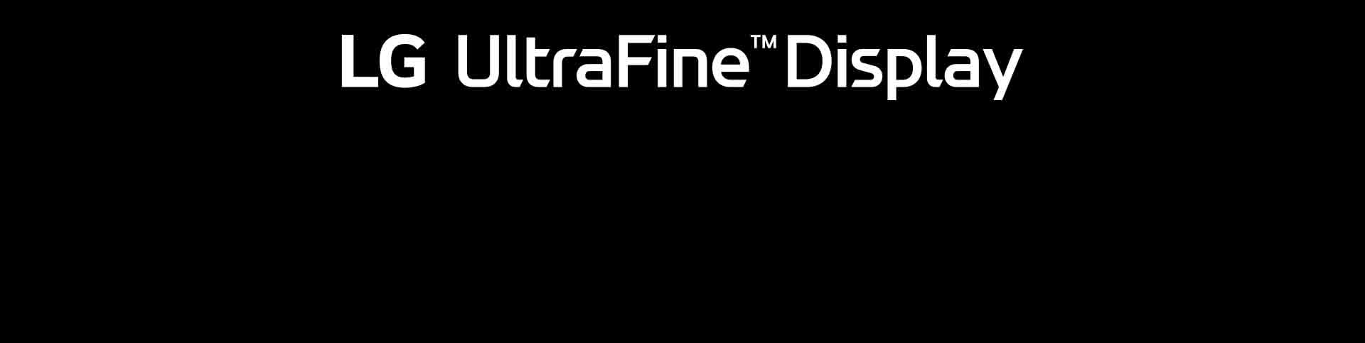 LG UltraFine Monitor logo.	