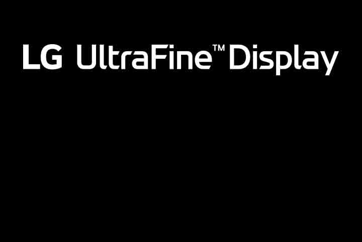 LG UltraFine Monitor logo.	
