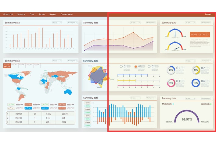 Comparison image of the right side with flicker safe applied and the left side without flicker safe applied.	