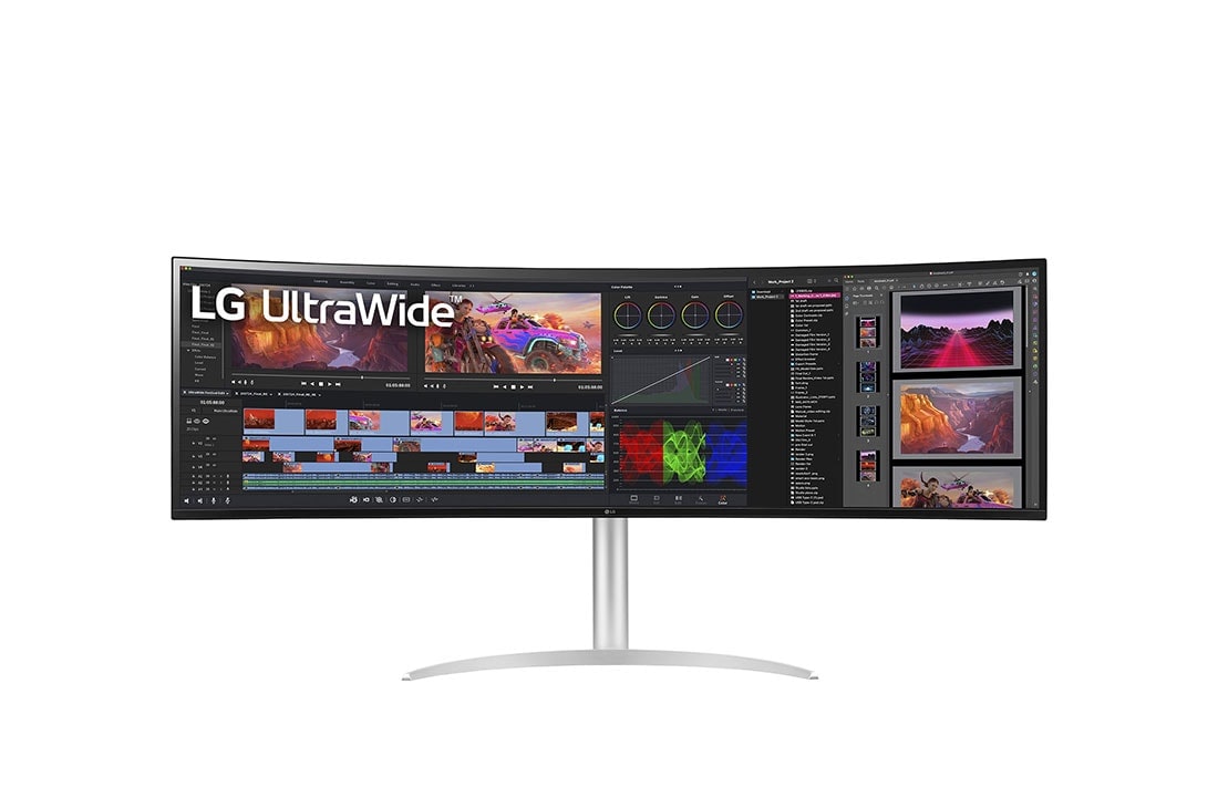 LG UltraWide™ Dual QHD Monitor, front view, 49WQ95C