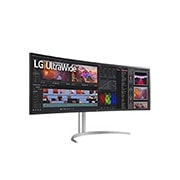 LG UltraWide™ Dual QHD Monitor, +15 degree side view, 49WQ95C, thumbnail 3