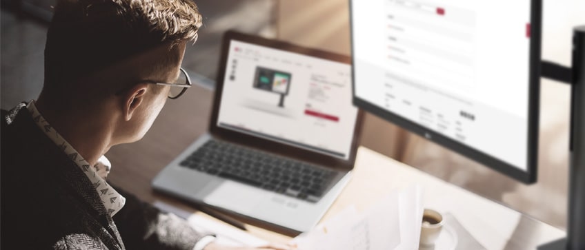 User is searching resource of product