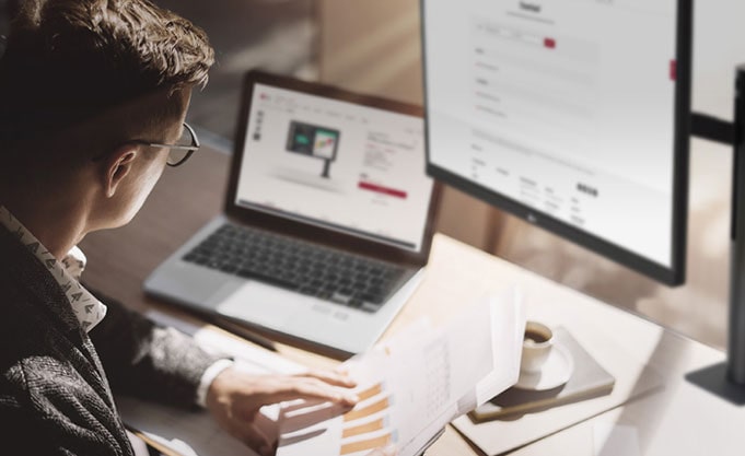 User is searching resource of product