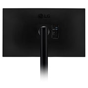 LG 31.5'' UHD 4K Ergo IPS Monitor with USB Type-C™, Rear Side View Monitor Arm Stretched On The Center, 32BN88UK, thumbnail 13