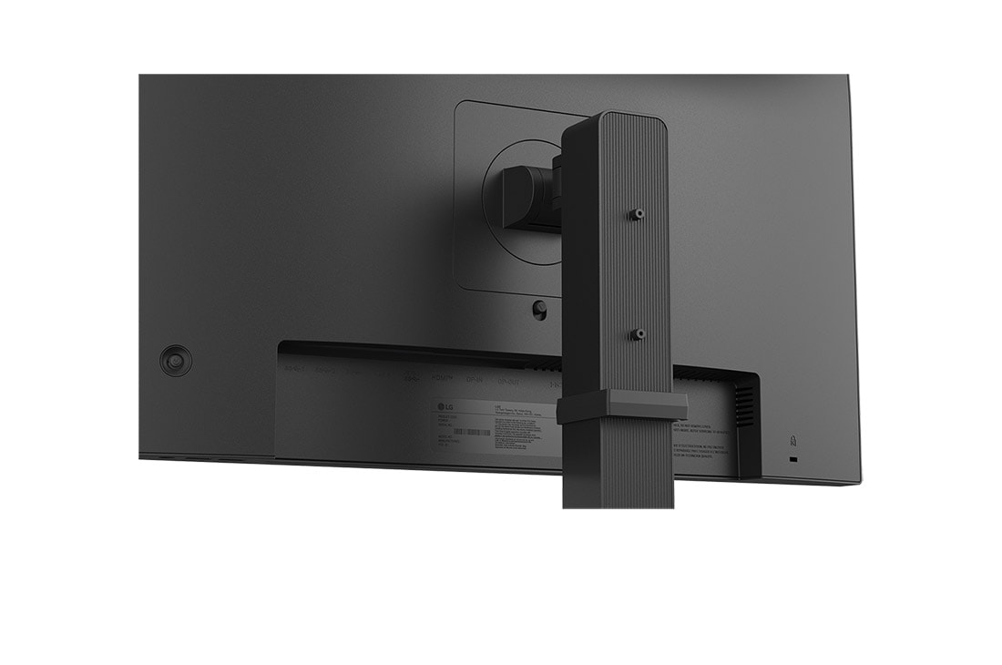 LG 24” Full HD IPS Monitor with Built-in FHD webcam and USB Type-C™, close-up view of the backside, 24BA850, thumbnail 11