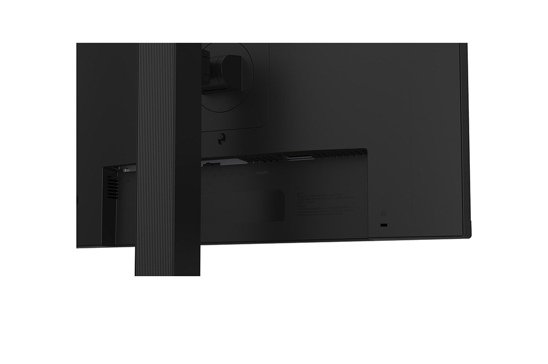 LG 24” 16:10 WUXGA (1920x1200) IPS monitor, close-up view of rear stand, 24BA55W, thumbnail 13