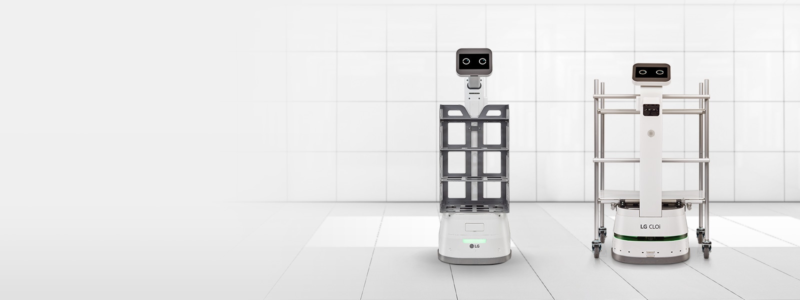 lg cloi carrybot (LDLAXBT10) and carrybot (LDLAXRO10) are increasing your work efficiency.