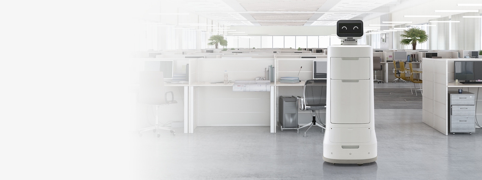 Smart delivery technology capable of autonomous operation and managing logistics within large areas. LG CLOi ServeBot (LDLIM10) 