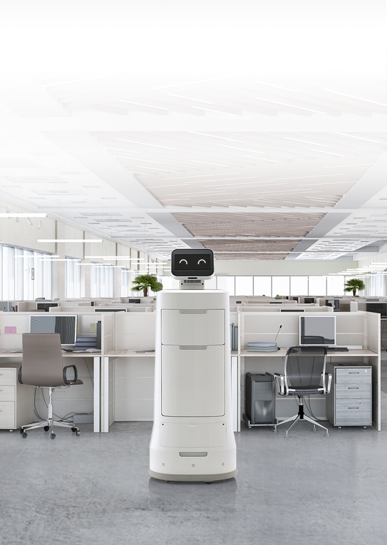 Smart delivery technology capable of autonomous operation and managing logistics within large areas. LG CLOi ServeBot (LDLIM10) 