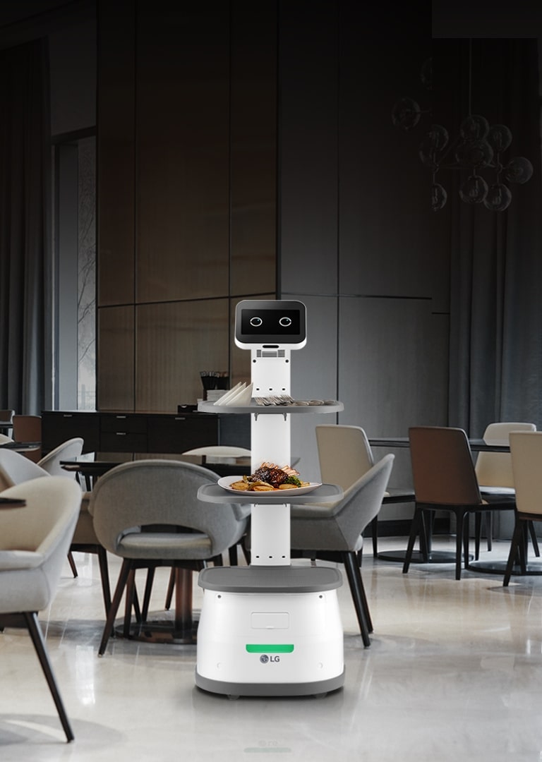 Leave the repetitive serving and clearing tasks to CLOi Servebot and focus on customer experience. LG CLOi ServeBot (LDLIM21)