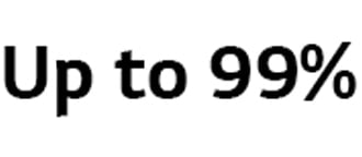 Remove up to 99% of ultra fine dust