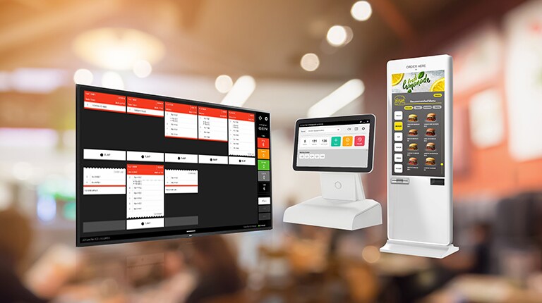 POS devices, kiosks, and other equipment used in the store can be connected to kitchen displays to show real-time order statuses.